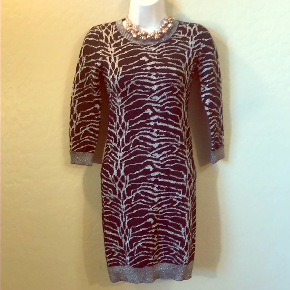 French Connection Dresses & Skirts - NWT Leopard 🐆 Print Sweater Dress Size 2